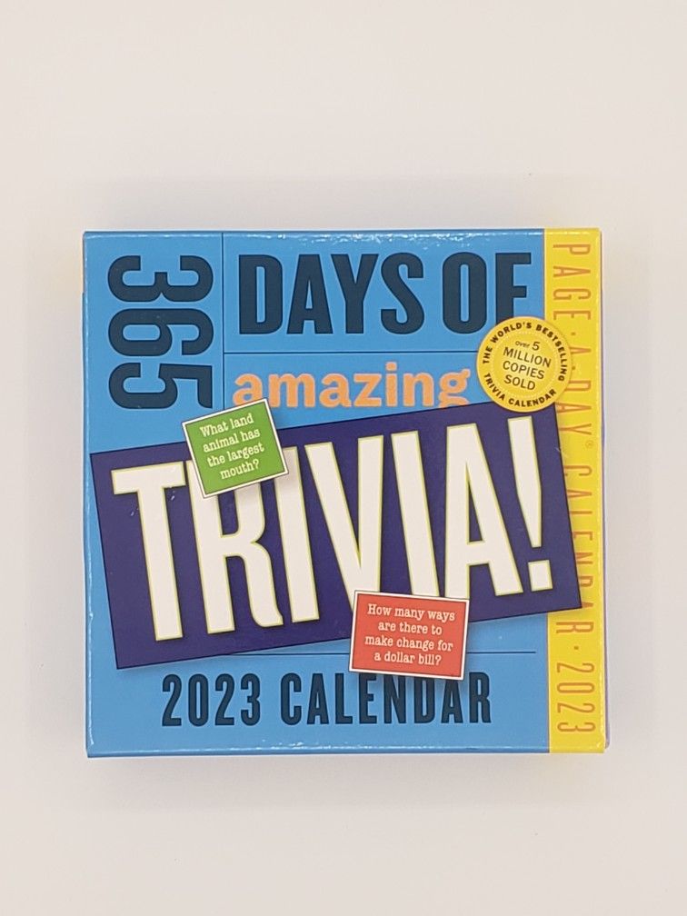 365 Page Trivia 2023 Calendar