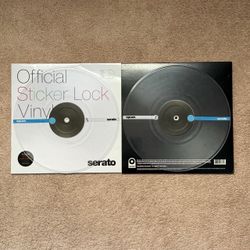 Serato Official Sticker Lock Control Vinyl Pair