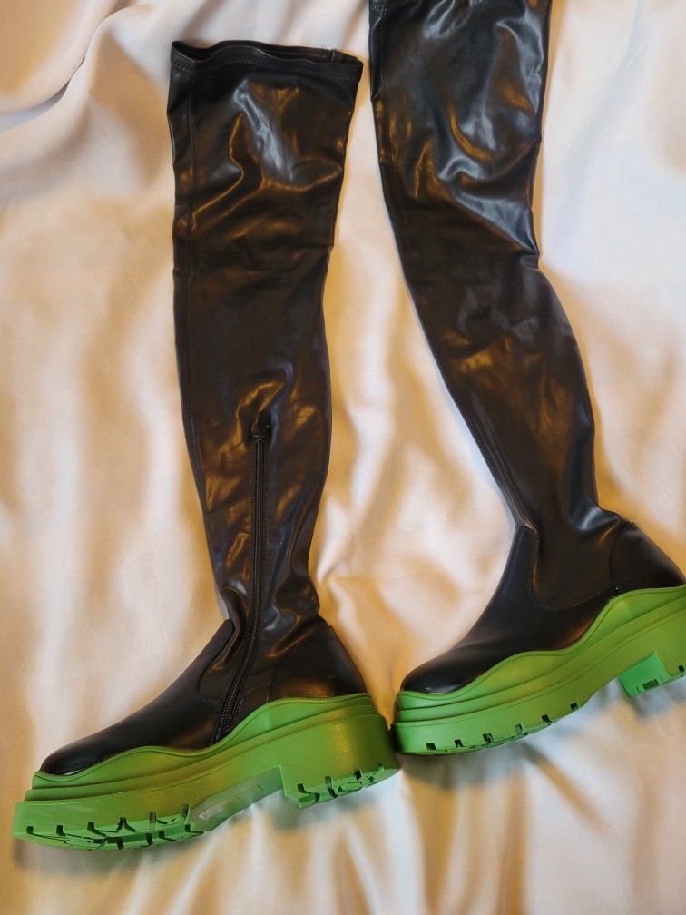 *Like New* Azalea Wang Naomi Thigh High Boots platform*SERIOUS INQUIRIES!*