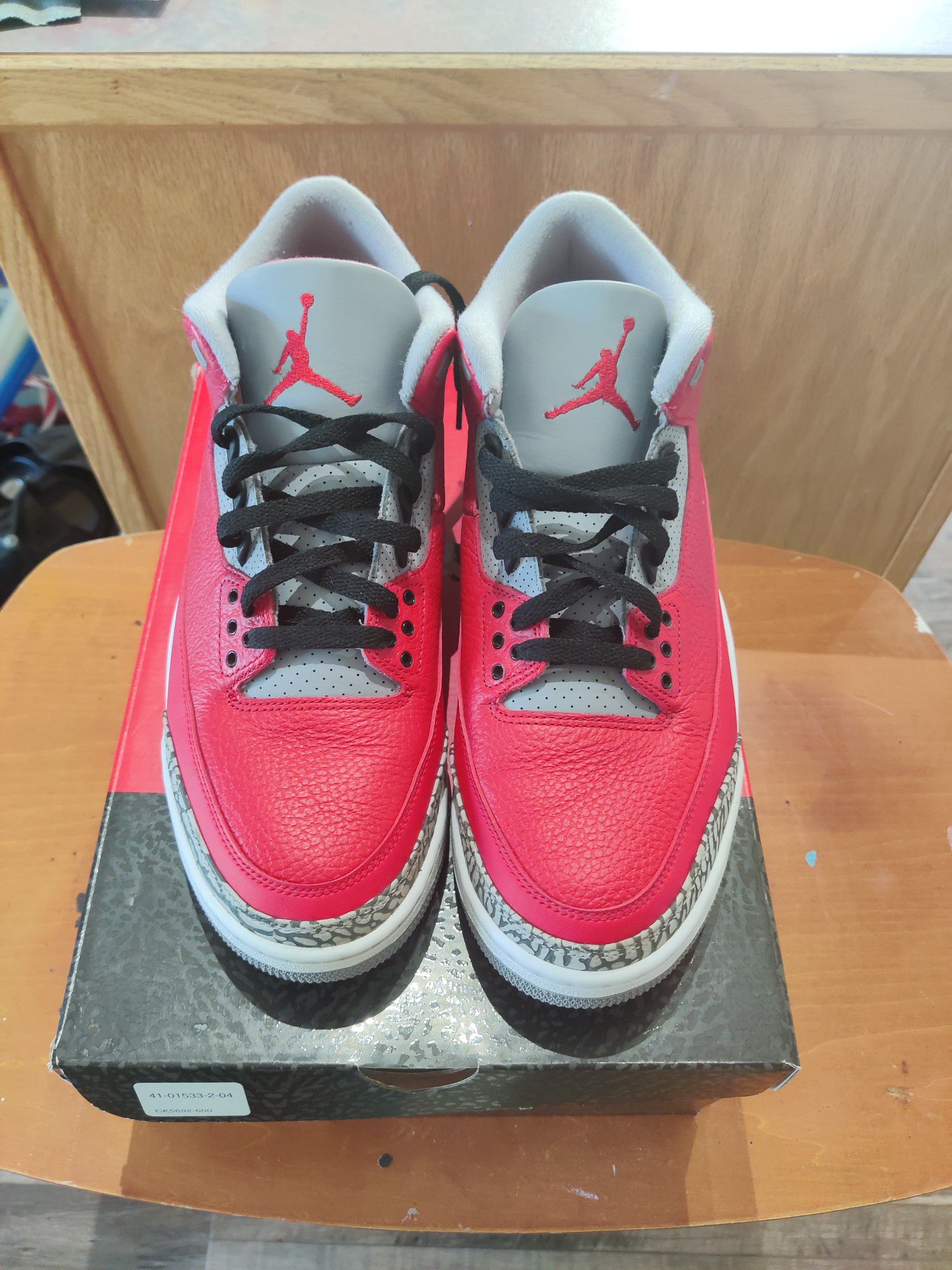 Jordan 3 red cement size 11.5