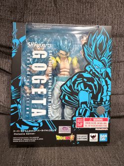 S.H.Figuarts Dragon Ball Super Gogeta SSGSS Exclusive Action Figure Age 15+