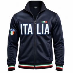 Star Venezia Italia Italy Track Jacket Mens XXXL Navy Blue Full Zip Soccer