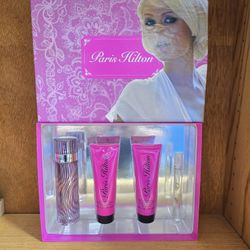 Paris Hilton Set Many brands of new perfume available for men or women, single bottles or gift sets, body sprays and lotion available bz 20