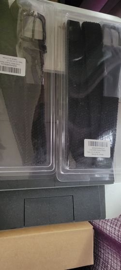 Two 30-34" Black Elastic Belts