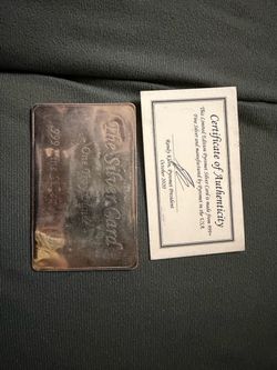 Silver card