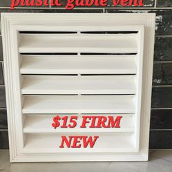 Plastic Gable Vent NEW