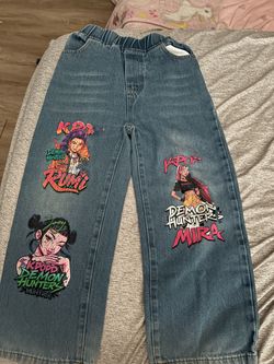 Demon Hunters Girl Jeans SIZE 7Y
