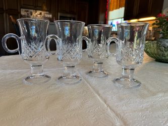 Glass Irish coffee mugs