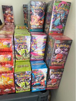 KOREAN BOXES POKEMON CARDS SEALED