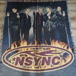 Nsync Vintage Collectors Blanket Throw For Sale 