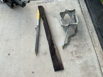 Anchors 1 Box Anchor With Chain And 1 Sand Anchor With Bag