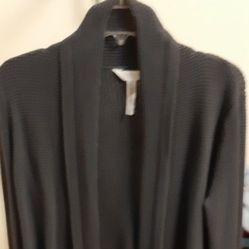 Grey Shawl style Cardigan.
Waffle design. 
Size L