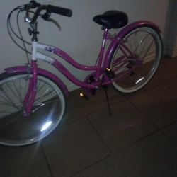 Beautiful Woman Bike. Susan G. Koman Bike