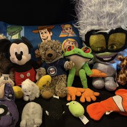 Disney Stuffed Plush- Trolls, Pillow, and others- set of 12 