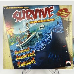 survive: escape from Atlantis 30th anniversary edition board game complete