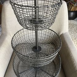 Crate&barrel Fruit/veggie Stand