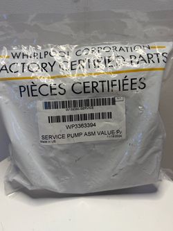 Whirlpool WP(contact info removed) Service Pump Assembly
