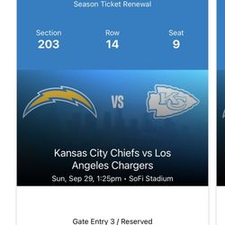 CHARGERS VS CHIEFS @ SoFi stadium! 9/29