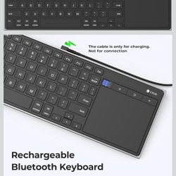 Portable Computer Keyboard with Trackpad