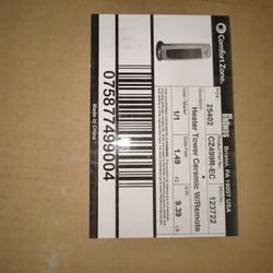 Comfort Zone Electric Oscillating Ceramic Tower Space Heater, Remote, Backlit Digital Thermostat & Temperature Display, Timer, & Overheat Sensor, Idea