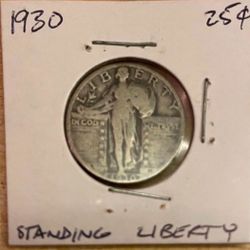 1930 Standing Liberty Quarter Silver