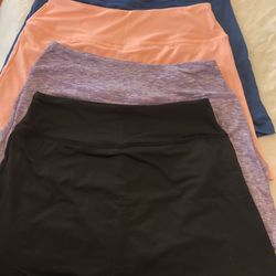 Women's Active Skort Lightweight Comfy & Breathable with pockets (Black, Lavender,Peach or Blue)
