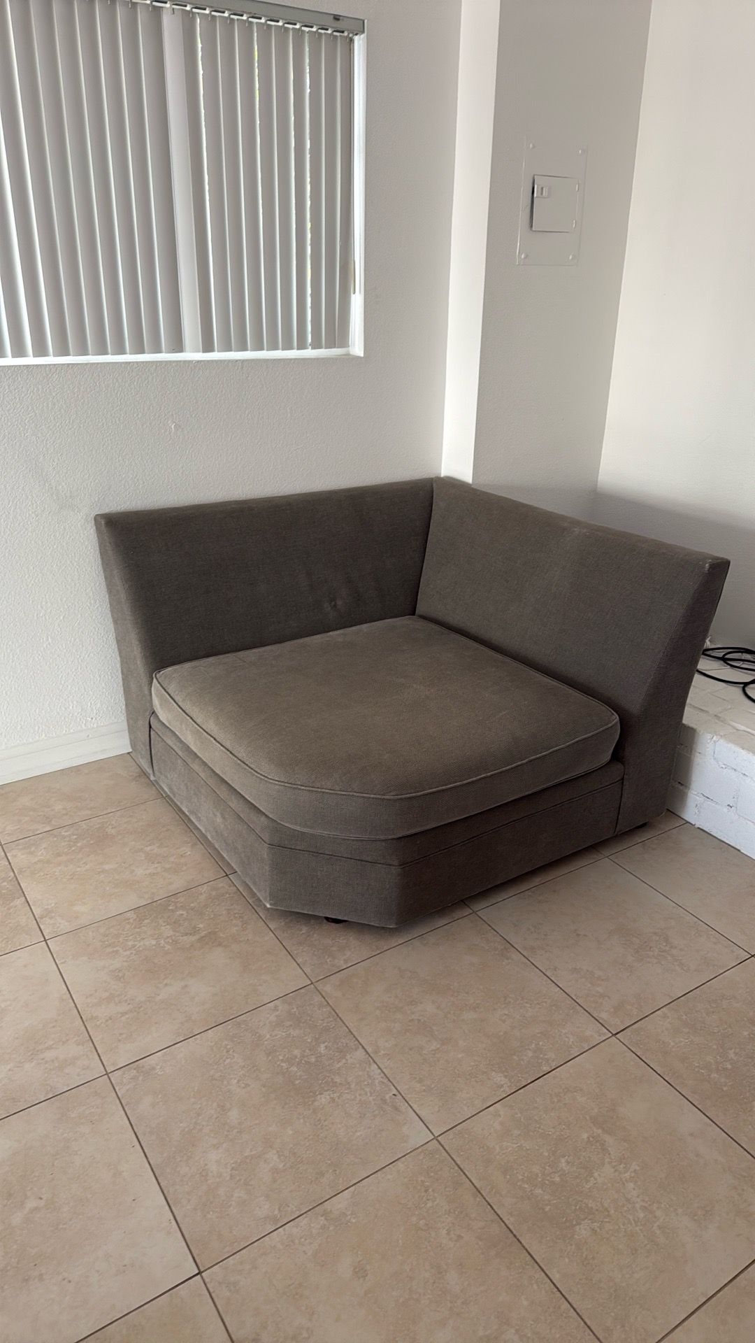 Modern Gray Corner Chair
