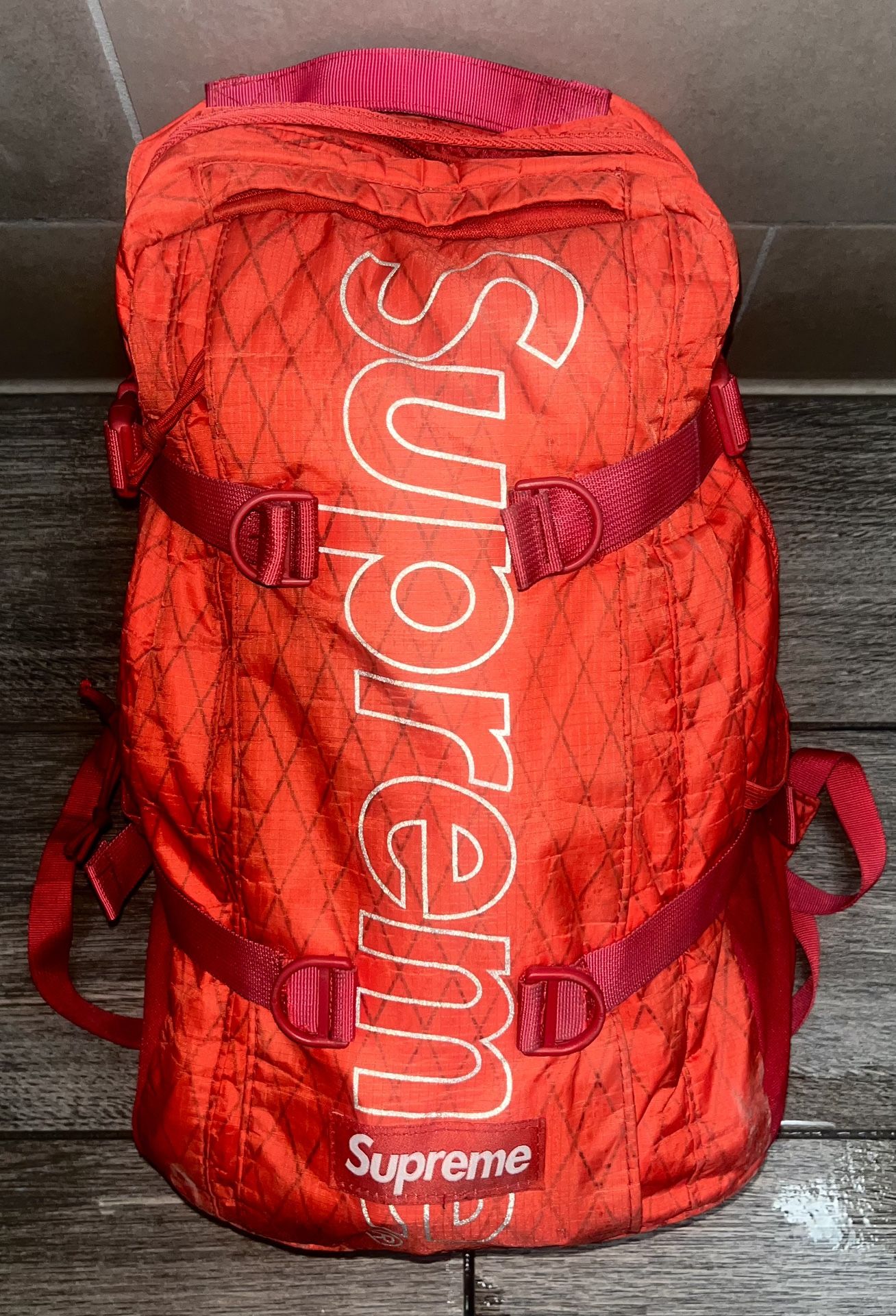 Supreme Red Fw18 Backpack