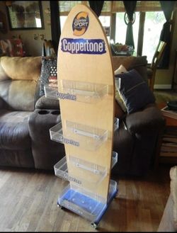 Coppertone Sport Surfboard Retail Display Stand