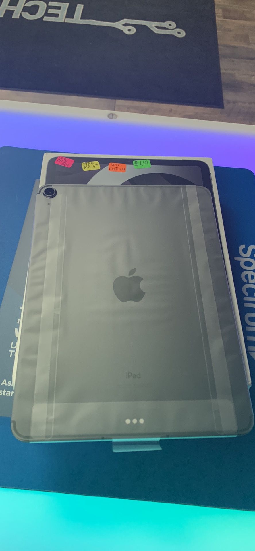 New Open Box iPad Air 4th Gen 64GB 10.9” Display Wi-Fi + Cellular