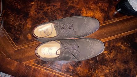 Johnston & Murphy J&M 1850 Martell Suede Wingtip Oxfords Men's 11 M