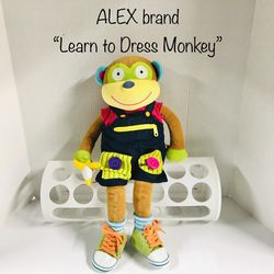 ALEX Brand Learn to Dress Monkey Toy
