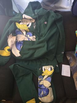 Donald Duck Champion Sweat Suit 2XL Disney