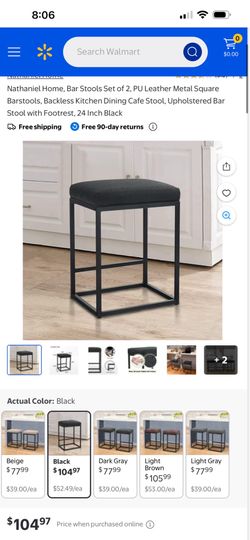 Bar stools set of 2