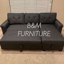 Brand New Small Reversible Pull Out Bed Sectional 