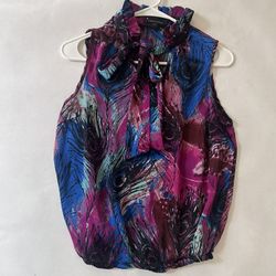 Forever 21 Chiffon Sleeveless Blouse Small