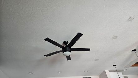 5x Samsung LED ceiling fans with wireless remote controls.