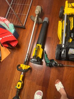 Lawnmower and blower and trimmer