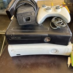 2 Xbox 360 with Games