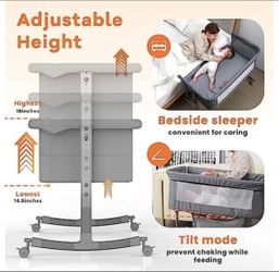 Brand-new baby bassinet in its box, for only $45.