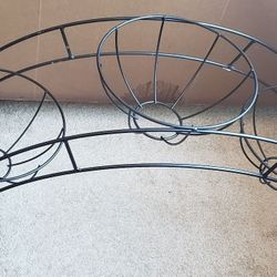 3-Tier Black Metal Plant/Flower Pot Stand Planter
