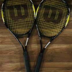 Wilson Minions Lightweight Junior Tennis Racquets, Aluminum Yellow Black, 