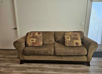 Beautiful brown sofa couch