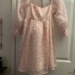 Pink Floral Floral Dress
