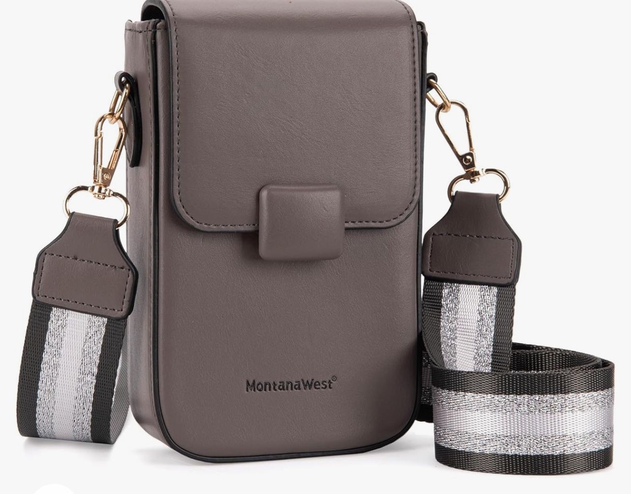 BRAND NEW IN PACKAGE Montana West Small Quilted Cell Phone Purse Soft Chain Crossbody Cellphone Wallet Bag
