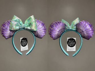 Disney Little Mermaid Ariel Shell Ears Headband