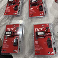 📌Milwaukee 450 Lumens Internal Rechargeable Magnetic Headlamp and Task Light) 👉PRECIO FIRME NO MENOS👉$45