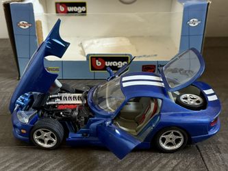 Die Cast Blue Dodge Viper GTS Coupe