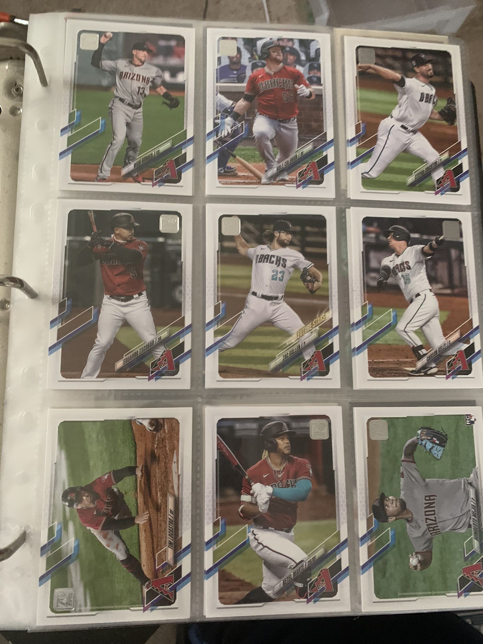 Diamond Backs Baseball Cards