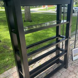 Pottery Barn Black Bookshelf